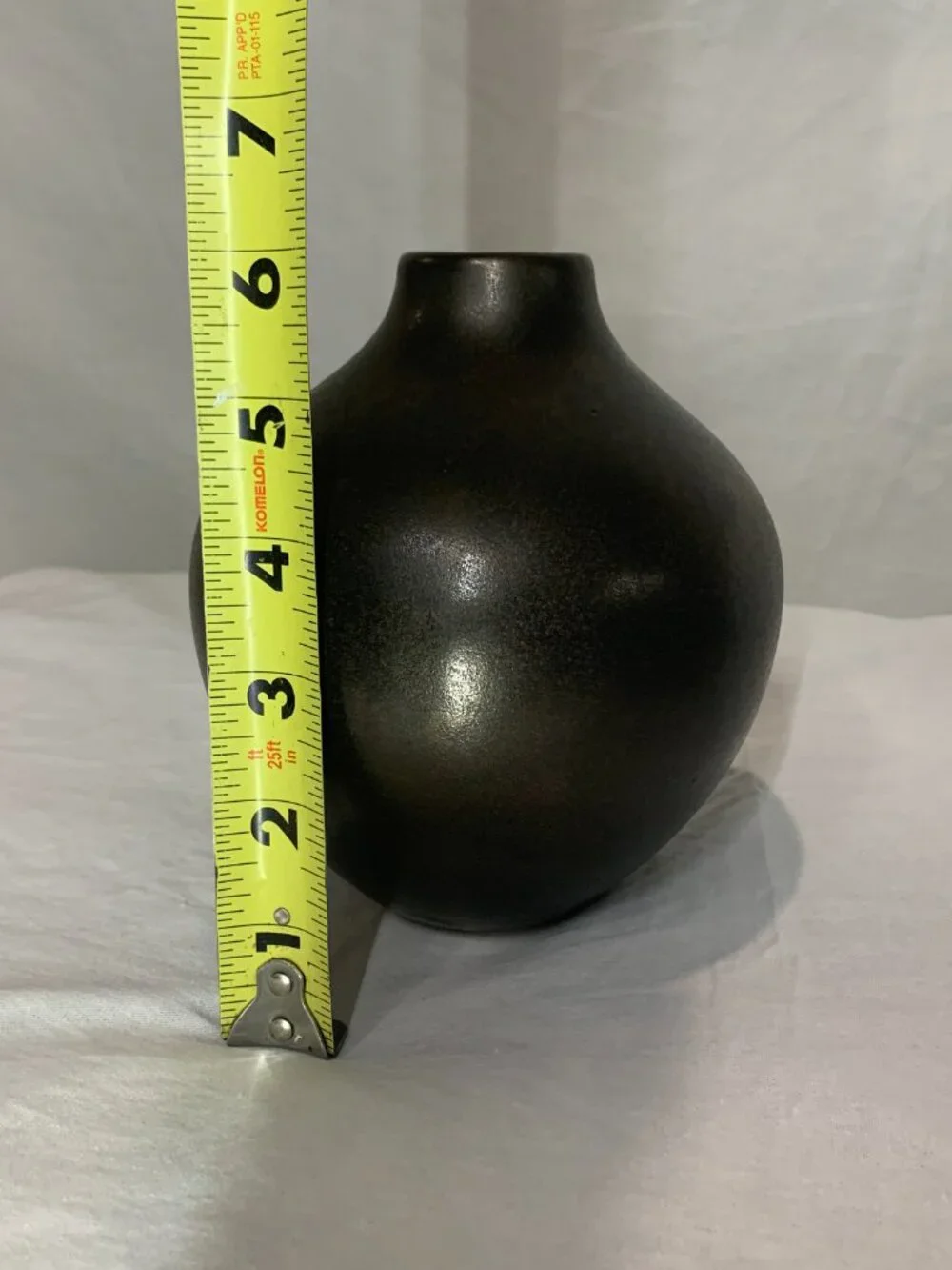 Crate and Barrel White Ceramic Vase Textured Ribbed Modern Home Decor 9.5”